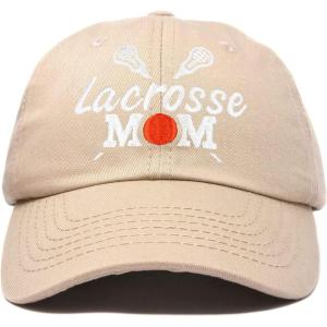 imageDALIX Lacrosse Mom Hat Womens Baseball Caps Unstructured Dad HatsKhaki