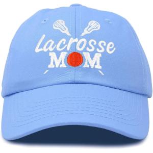imageDALIX Lacrosse Mom Hat Womens Baseball Caps Unstructured Dad HatsLight Blue