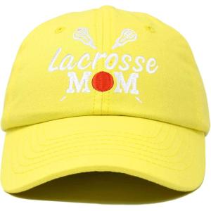 imageDALIX Lacrosse Mom Hat Womens Baseball Caps Unstructured Dad HatsMinion Yellow