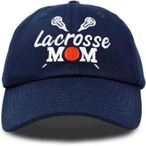 imageDALIX Lacrosse Mom Hat Womens Baseball Caps Unstructured Dad HatsNavy Blue