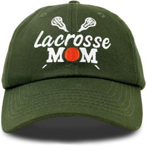 imageDALIX Lacrosse Mom Hat Womens Baseball Caps Unstructured Dad HatsOlive