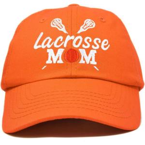 imageDALIX Lacrosse Mom Hat Womens Baseball Caps Unstructured Dad HatsOrange