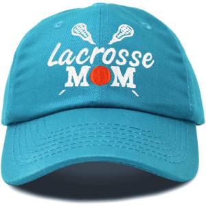 imageDALIX Lacrosse Mom Hat Womens Baseball Caps Unstructured Dad HatsTeal