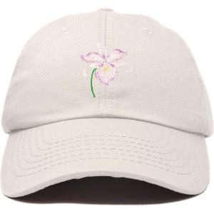 imageDALIX Orchid Hat Womens Floral Baseball CapBeige