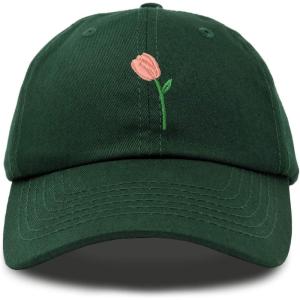imageDALIX Tulip Hat Womens Floral Collection Baseball CapDark Green