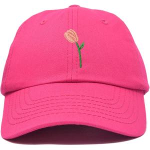imageDALIX Tulip Hat Womens Floral Collection Baseball CapHot Pink
