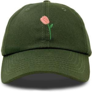 imageDALIX Tulip Hat Womens Floral Collection Baseball CapOlive