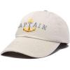 imageDALIX Captain Embroidered Dad Cap Cotton Baseball Hat MenBeige