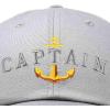 imageDALIX Captain Embroidered Dad Cap Cotton Baseball Hat MenGray
