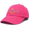 imageDALIX Captain Embroidered Dad Cap Cotton Baseball Hat MenHot Pink