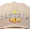 imageDALIX Captain Embroidered Dad Cap Cotton Baseball Hat MenKhaki