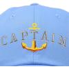 imageDALIX Captain Embroidered Dad Cap Cotton Baseball Hat MenLight Blue