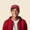 imageDALIX Captain Embroidered Dad Cap Cotton Baseball Hat MenMaroon