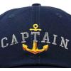 imageDALIX Captain Embroidered Dad Cap Cotton Baseball Hat MenNavy Blue