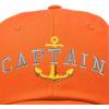imageDALIX Captain Embroidered Dad Cap Cotton Baseball Hat MenOrange