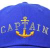 imageDALIX Captain Embroidered Dad Cap Cotton Baseball Hat MenRoyal Blue