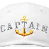 imageDALIX Captain Embroidered Dad Cap Cotton Baseball Hat MenWhite