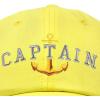 imageDALIX Captain Embroidered Dad Cap Cotton Baseball Hat MenYellow