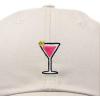 imageDALIX Cosmo Embroidered Cap Cotton Cosmopolitan Baseball Cute Cool Dad Hat WomensBeige