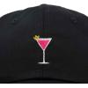 imageDALIX Cosmo Embroidered Cap Cotton Cosmopolitan Baseball Cute Cool Dad Hat WomensBlack