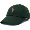 imageDALIX Cosmo Embroidered Cap Cotton Cosmopolitan Baseball Cute Cool Dad Hat WomensDark Green