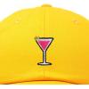 imageDALIX Cosmo Embroidered Cap Cotton Cosmopolitan Baseball Cute Cool Dad Hat WomensGold