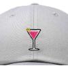 imageDALIX Cosmo Embroidered Cap Cotton Cosmopolitan Baseball Cute Cool Dad Hat WomensGray
