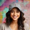 imageDALIX Cosmo Embroidered Cap Cotton Cosmopolitan Baseball Cute Cool Dad Hat WomensGray