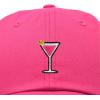 imageDALIX Cosmo Embroidered Cap Cotton Cosmopolitan Baseball Cute Cool Dad Hat WomensHot Pink