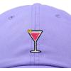 imageDALIX Cosmo Embroidered Cap Cotton Cosmopolitan Baseball Cute Cool Dad Hat WomensLavender