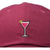imageDALIX Cosmo Embroidered Cap Cotton Cosmopolitan Baseball Cute Cool Dad Hat WomensMaroon