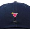 imageDALIX Cosmo Embroidered Cap Cotton Cosmopolitan Baseball Cute Cool Dad Hat WomensNavy Blue