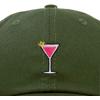 imageDALIX Cosmo Embroidered Cap Cotton Cosmopolitan Baseball Cute Cool Dad Hat WomensOlive
