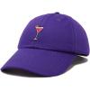 imageDALIX Cosmo Embroidered Cap Cotton Cosmopolitan Baseball Cute Cool Dad Hat WomensPurple