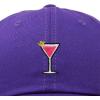 imageDALIX Cosmo Embroidered Cap Cotton Cosmopolitan Baseball Cute Cool Dad Hat WomensPurple