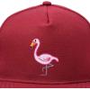 imageDALIX Flamingo Snapback Flat Bill Baseball Hat Embroidered Cap MensMaroon