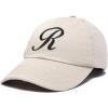 imageDALIX Initial Hat Letter R Womens Baseball Cap Monogram Cursive EmbroiderBeige