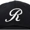 imageDALIX Initial Hat Letter R Womens Baseball Cap Monogram Cursive EmbroiderBlack
