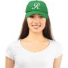 imageDALIX Initial Hat Letter R Womens Baseball Cap Monogram Cursive EmbroiderKelly Green