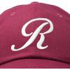 imageDALIX Initial Hat Letter R Womens Baseball Cap Monogram Cursive EmbroiderMaroon