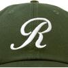 imageDALIX Initial Hat Letter R Womens Baseball Cap Monogram Cursive EmbroiderOlive