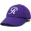 imageDALIX Initial Hat Letter R Womens Baseball Cap Monogram Cursive EmbroiderPurple