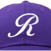 imageDALIX Initial Hat Letter R Womens Baseball Cap Monogram Cursive EmbroiderPurple