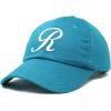 imageDALIX Initial Hat Letter R Womens Baseball Cap Monogram Cursive EmbroiderTeal