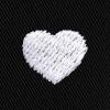 imageDALIX Lil Heart Embroidered Cotton Summer Outdoor Bucket Hat WomensBlack