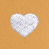 imageDALIX Lil Heart Embroidered Cotton Summer Outdoor Bucket Hat WomensGolden Cream
