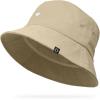 imageDALIX Lil Heart Embroidered Cotton Summer Outdoor Bucket Hat WomensSesame Beige