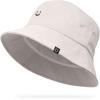 imageDALIX Lil Smile Cotton Bucket Hat Lightweight Outdoor Travel Beach Everyday WomensParchment White