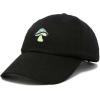 imageDALIX Mushroom Embroidered Glow in The Dark Hat Dad Hat Cotton Baseball CapBlack