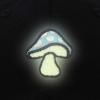 imageDALIX Mushroom Embroidered Glow in The Dark Hat Dad Hat Cotton Baseball CapBlack